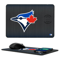 Thumbnail for Toronto Blue Jays Linen 15-Watt Wireless Charger and Mouse Pad-0