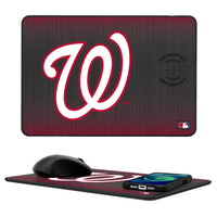 Thumbnail for Washington Nationals Linen 15-Watt Wireless Charger and Mouse Pad-0