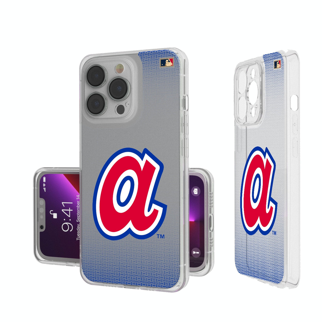 Atlanta Braves 1972-1980 - Cooperstown Collection Linen Clear Phone Case-0