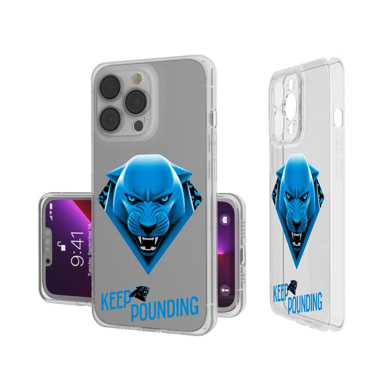 Carolina Panthers 2024 Illustrated Limited Edition Clear Phone Case-0