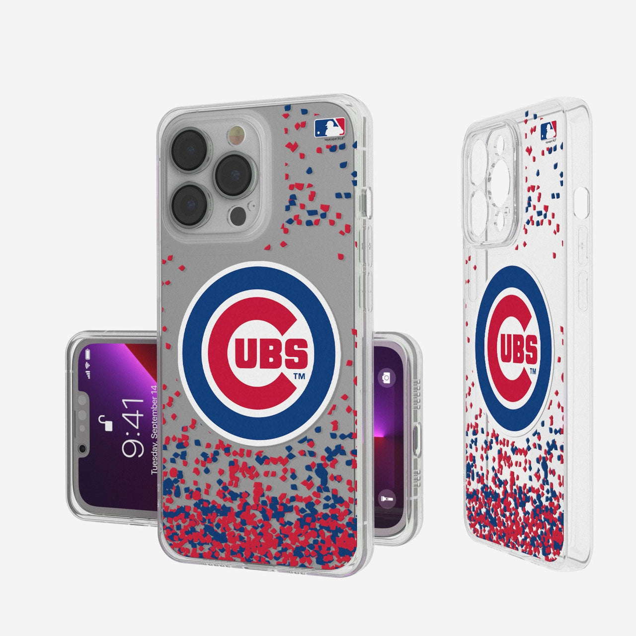 Chicago Cubs Confetti Clear Case-0