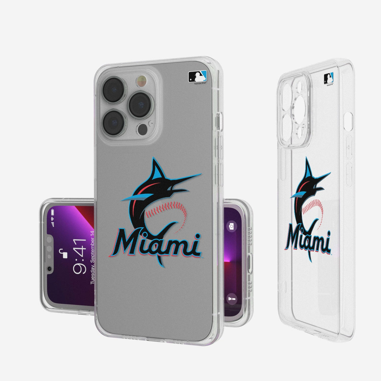 Miami Marlins Insignia Clear Case-0