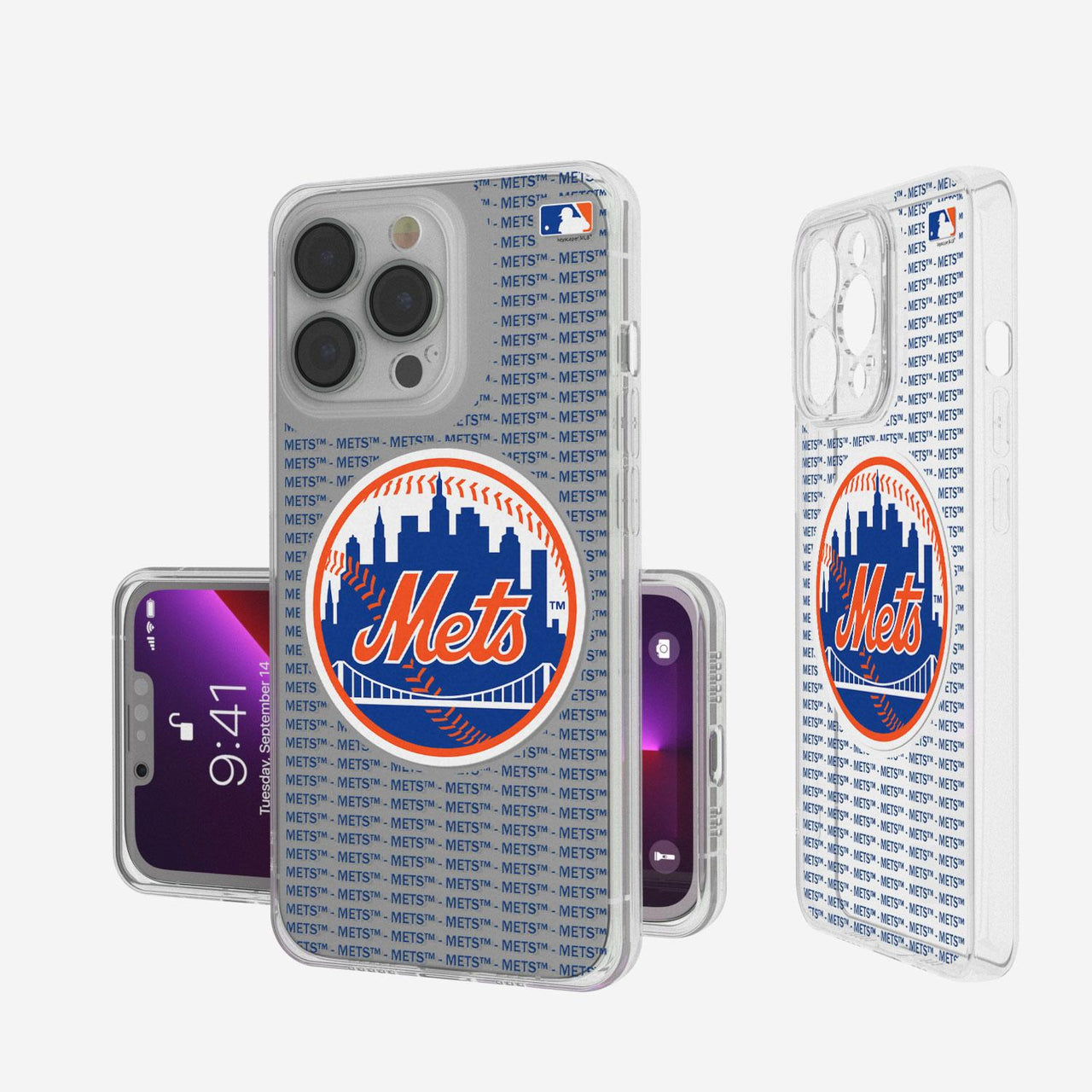 New York Mets Blackletter Clear Case-0