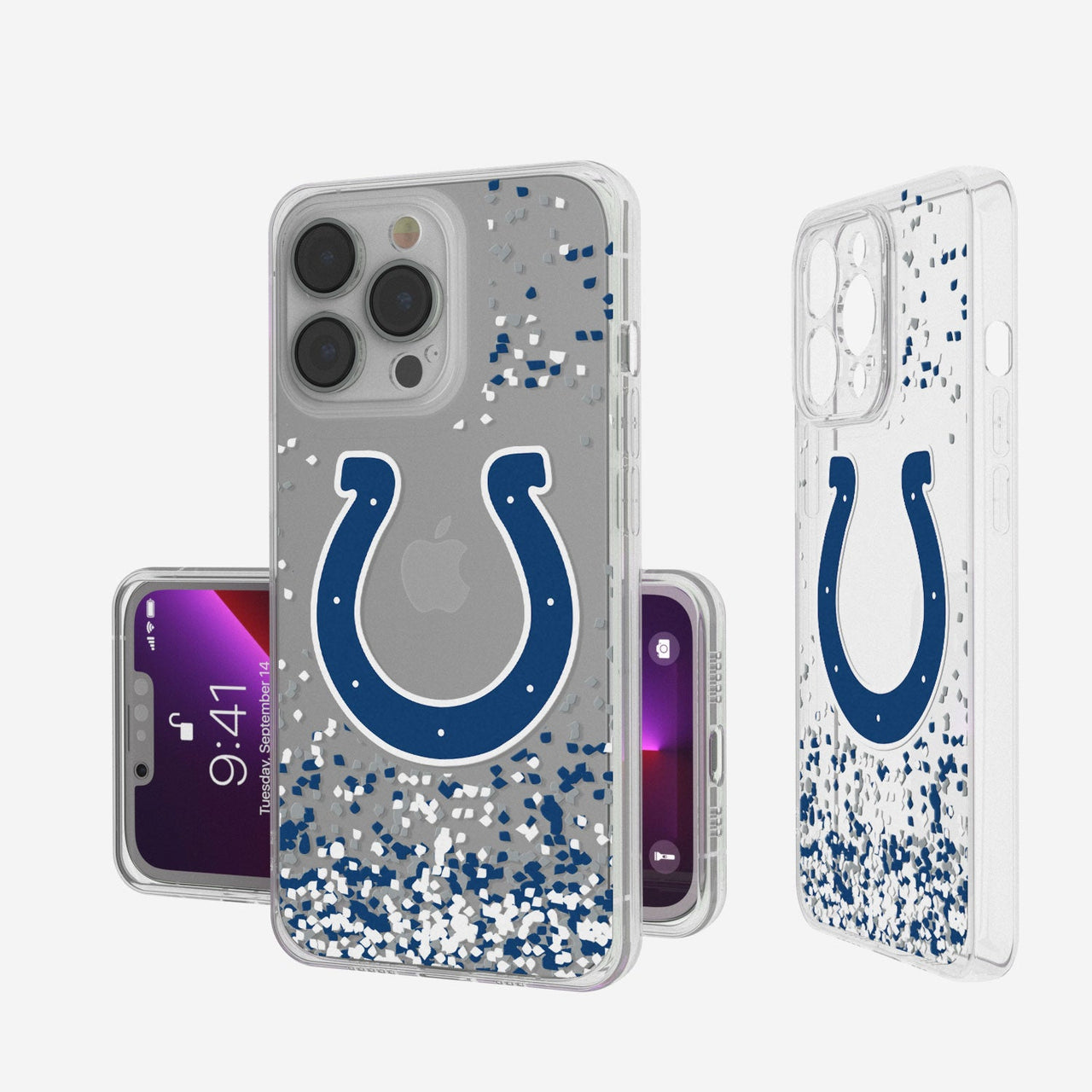 Indianapolis Colts Confetti Clear Case-0