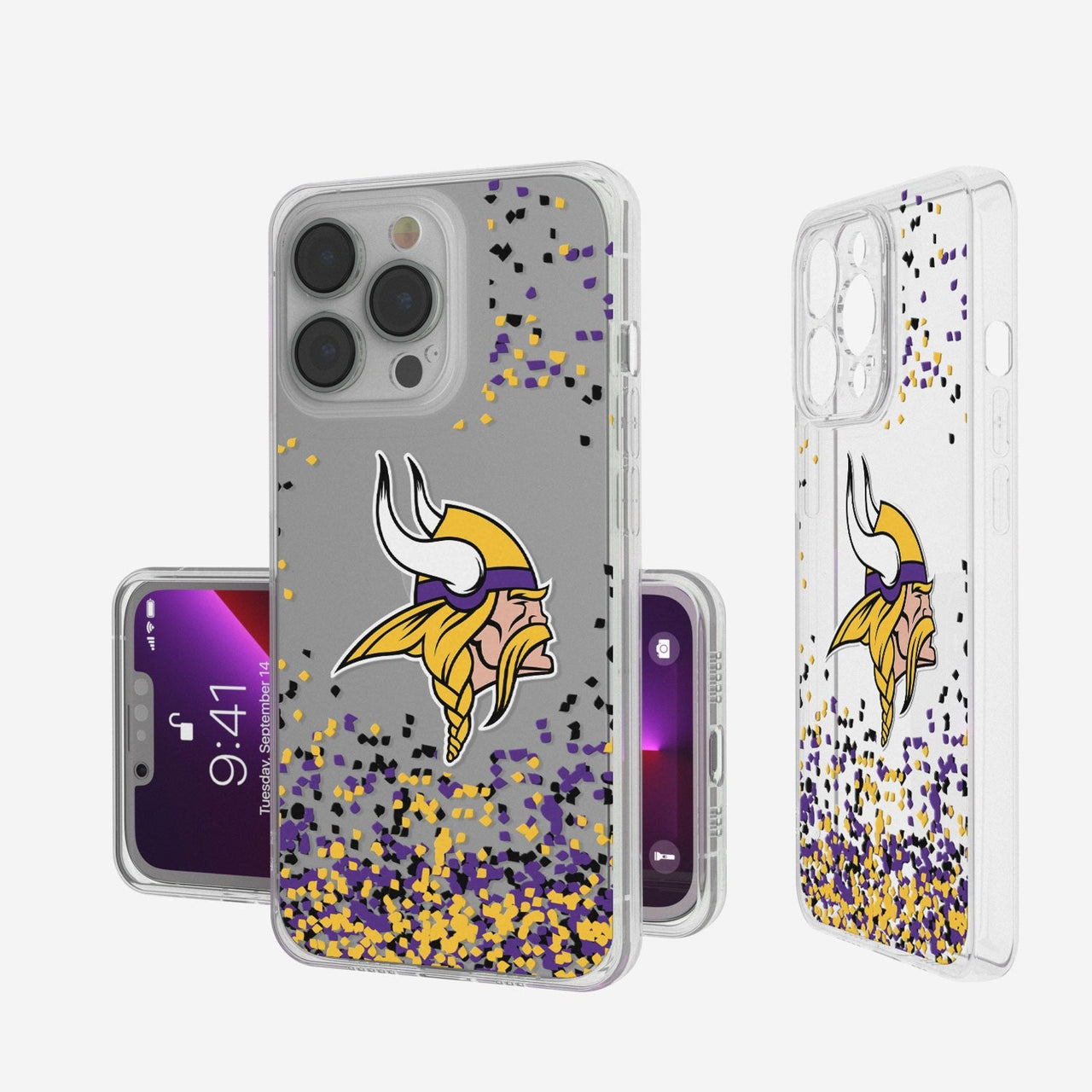 Minnesota Vikings Confetti Clear Case-0