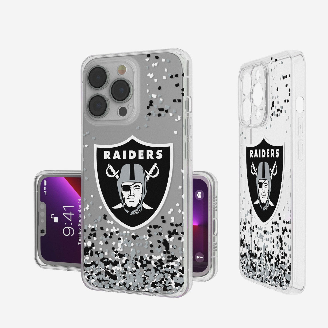 Las Vegas Raiders Confetti Clear Case-0