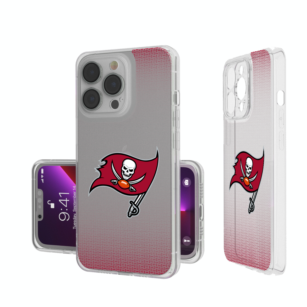 Tampa Bay Buccaneers Linen Clear Phone Case-0