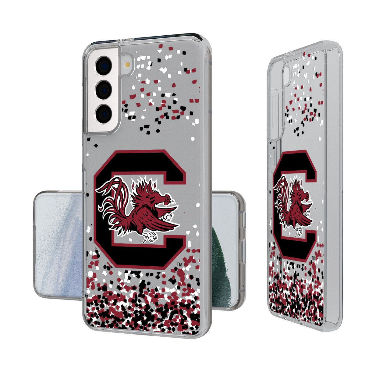 South Carolina Fighting Gamecocks Confetti Clear Case-19