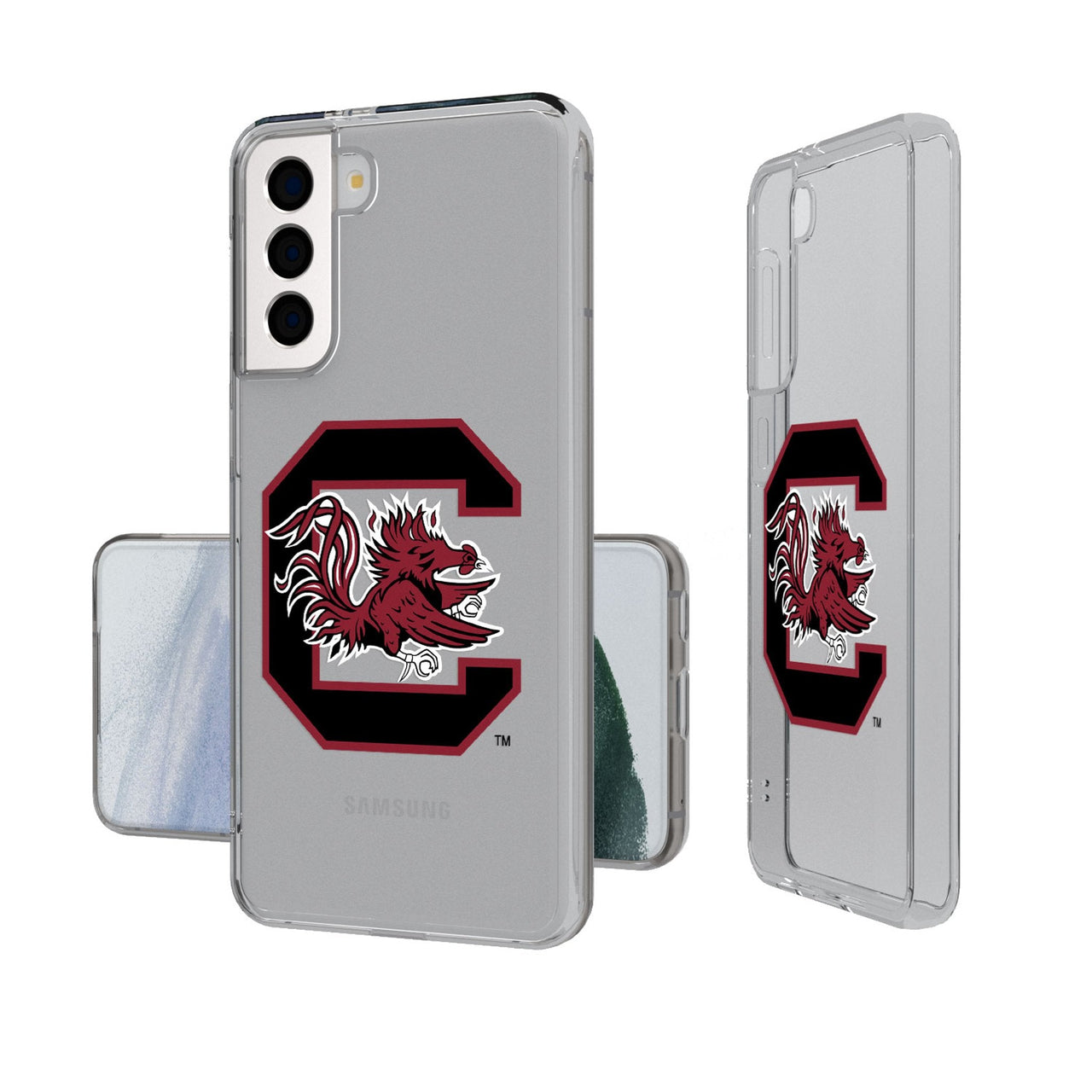 University of South Carolina Gamecocks Insignia Clear Phone Case-0