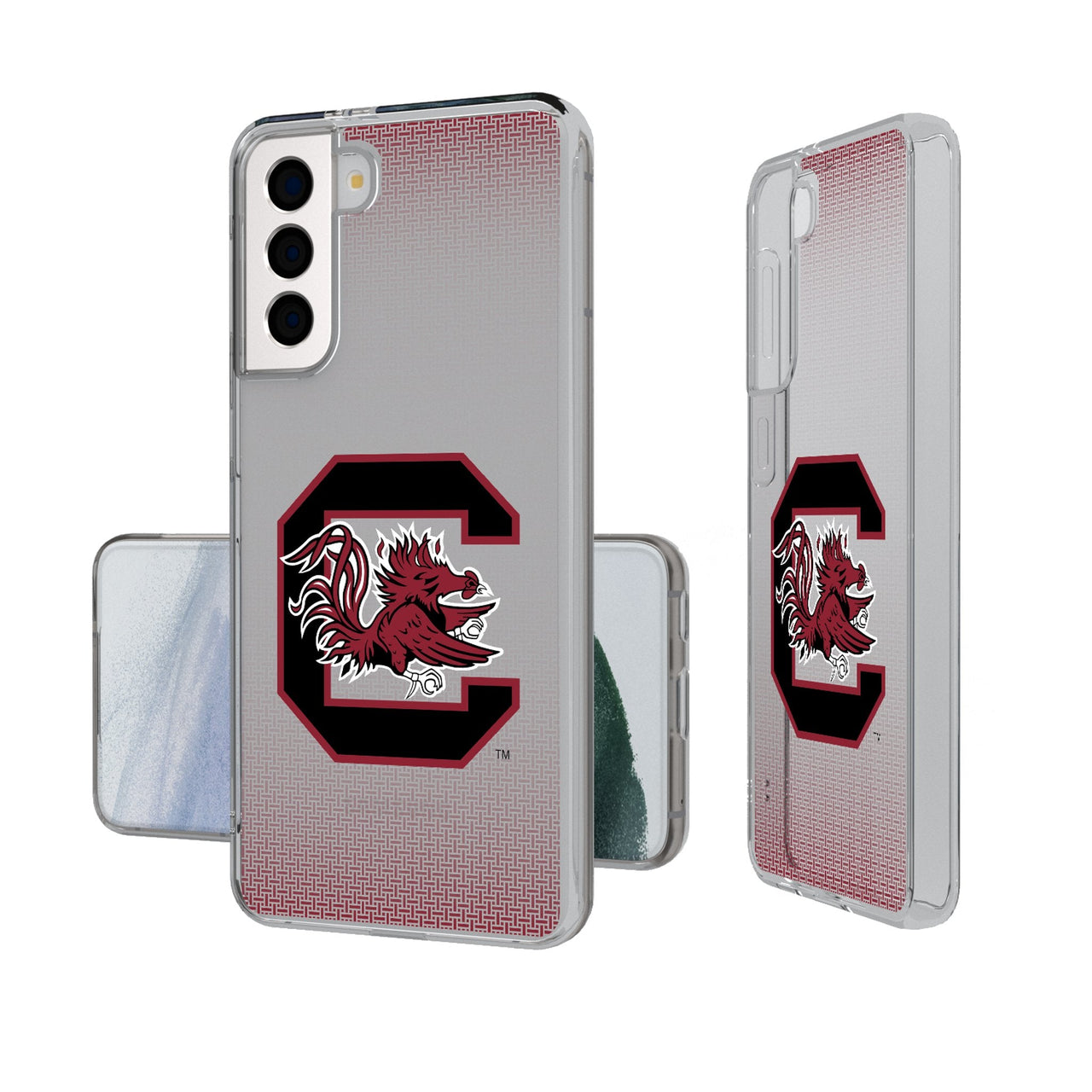 University of South Carolina Gamecocks Linen Clear Phone Case-0