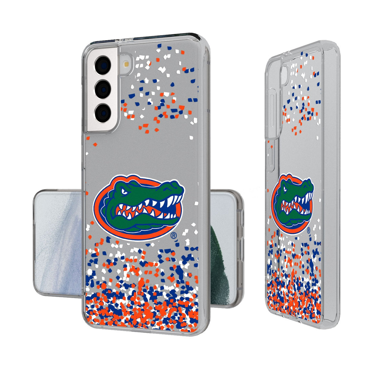 University of Florida Gators Confetti Clear Phone Case-0