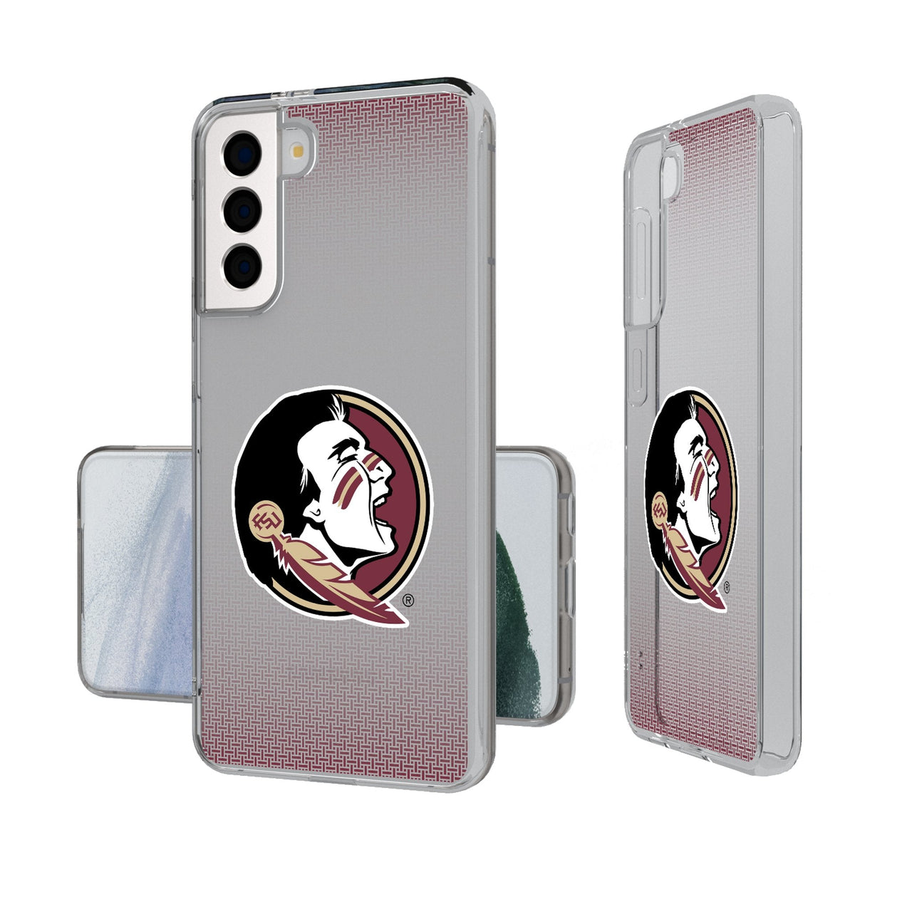 Florida State University Seminoles Linen Clear Phone Case-0