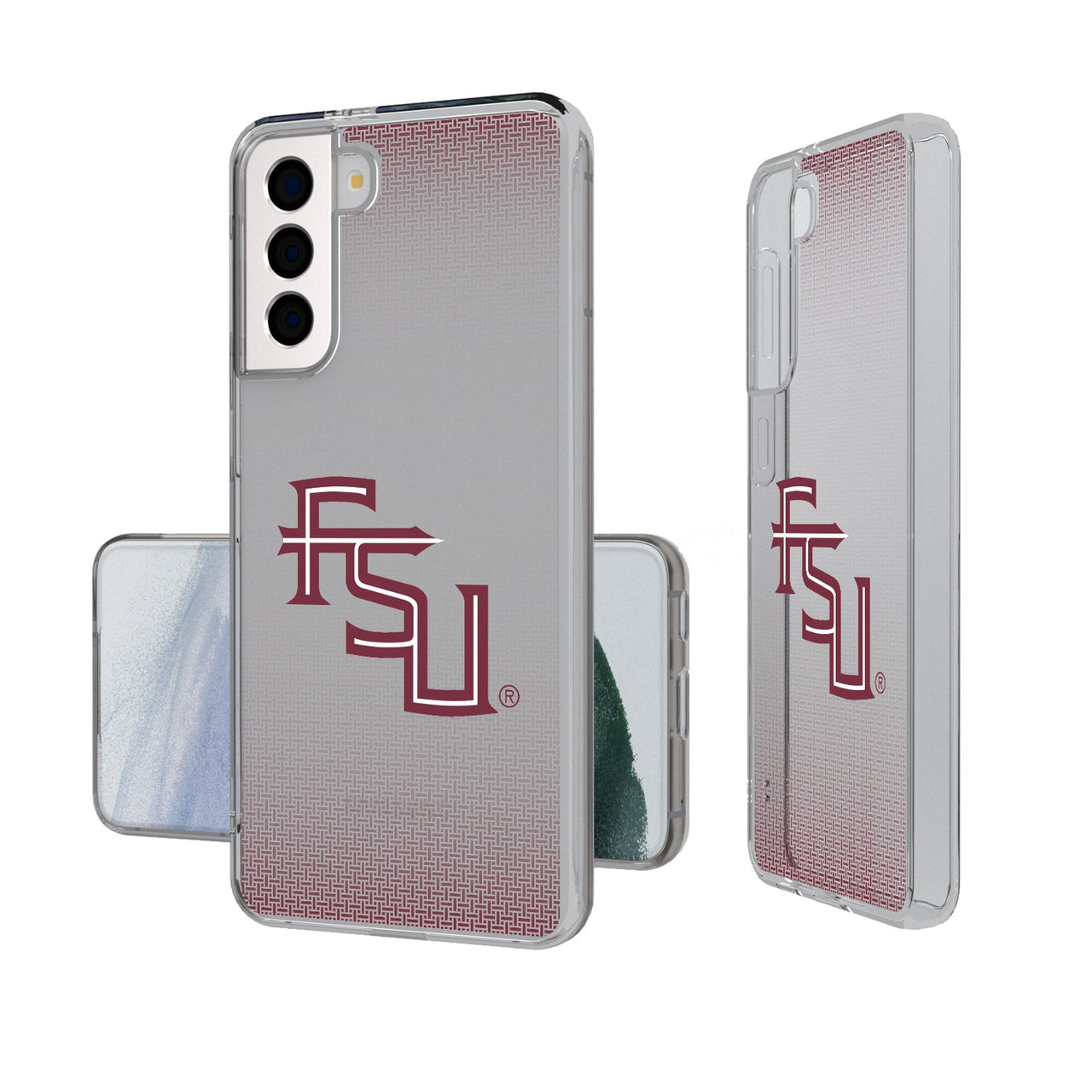 Florida State University Seminoles Athletic Wordmark Linen Clear Phone Case-0