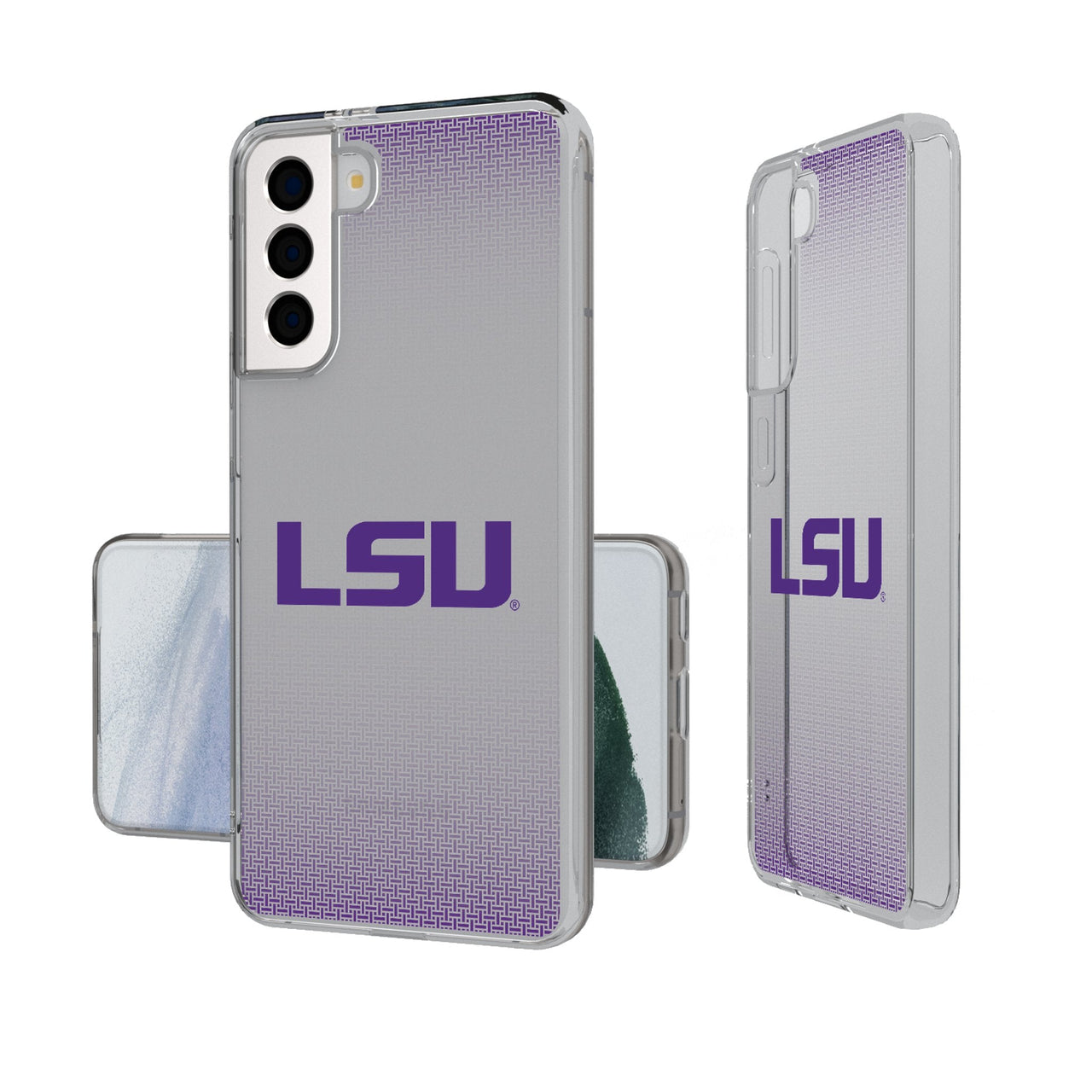 Louisiana State University Tigers Linen Clear Phone Case-0