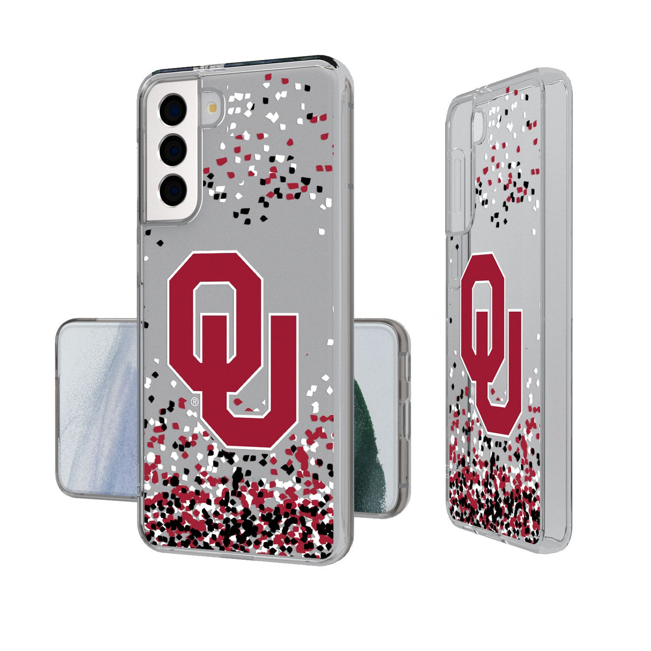 Oklahoma Sooners Confetti Clear Case-19