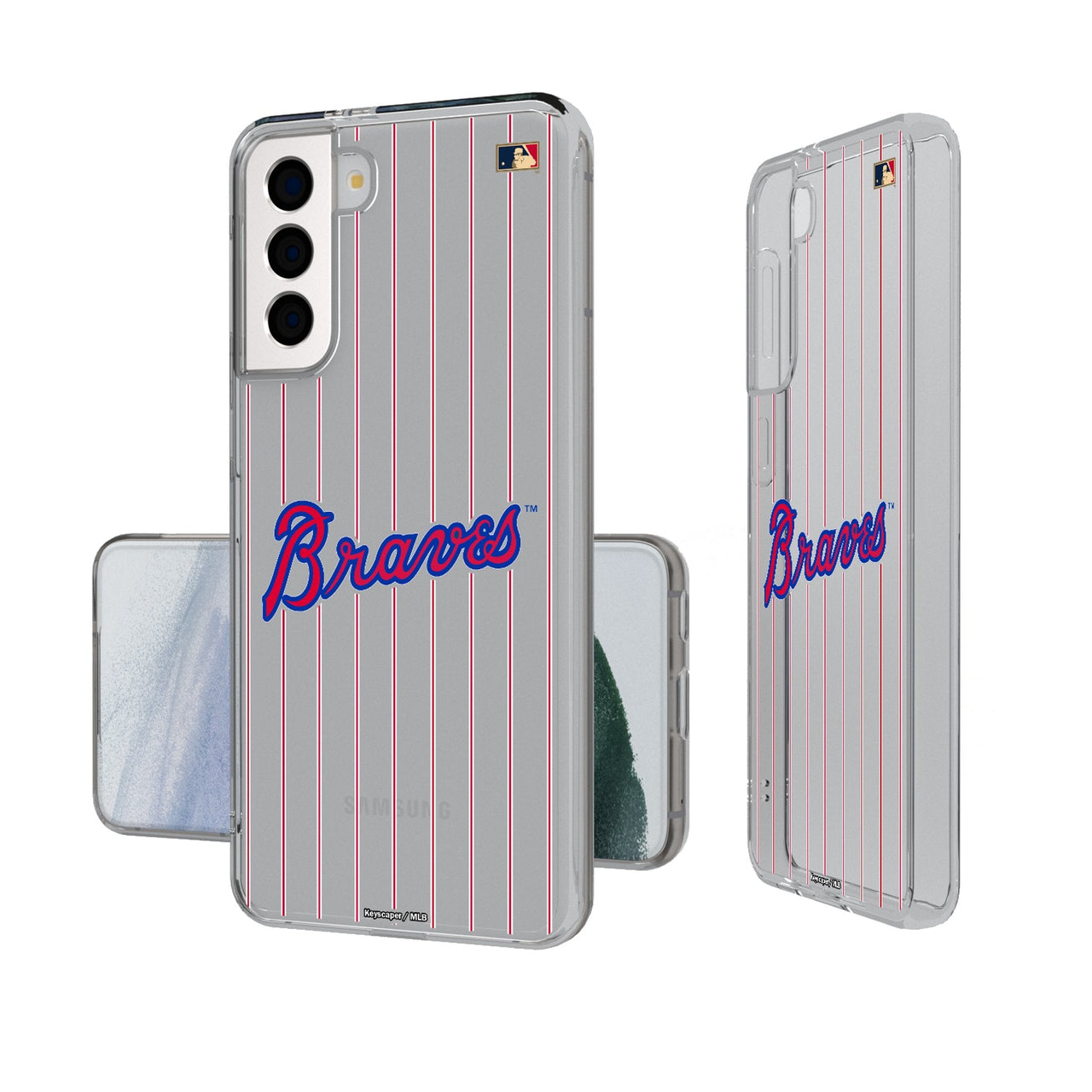 Atlanta Braves Home 2012 - Cooperstown Collection Pinstripe Clear Phone Case-0