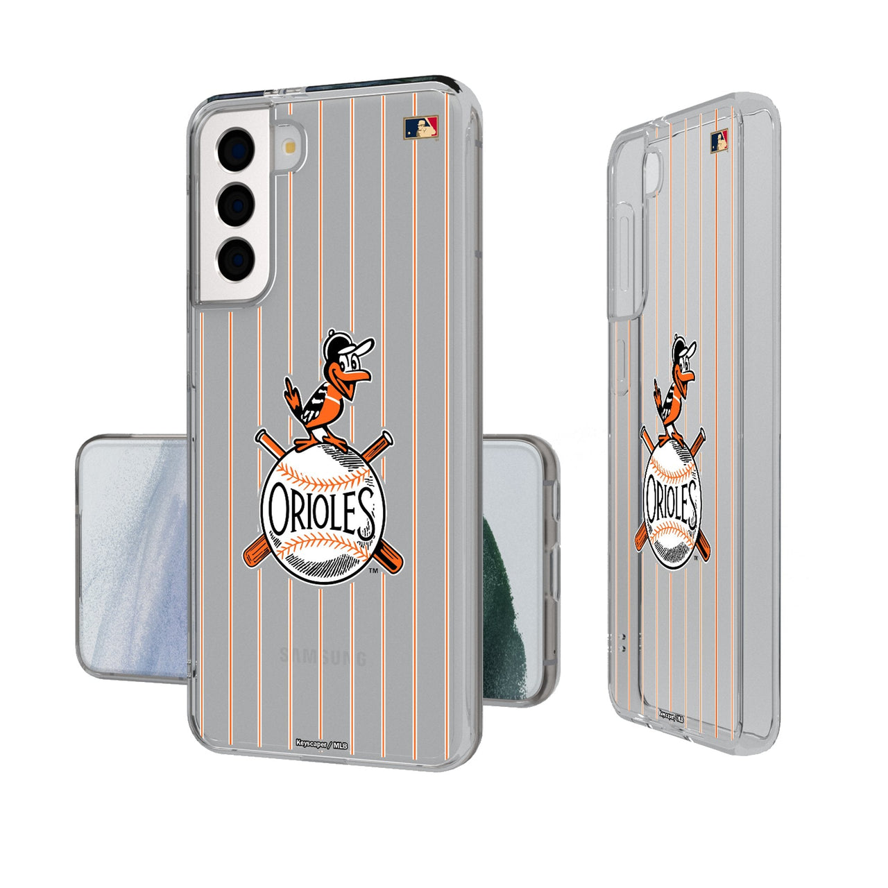 Baltimore Orioles 1954-1963 - Cooperstown Collection Pinstripe Clear Phone Case-0