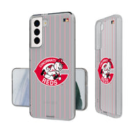 Thumbnail for Cincinnati Reds 1974-1992 - Cooperstown Collection Pinstripe Clear Phone Case-0