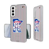 Thumbnail for Minnesota Twins 1976-1986 - Cooperstown Collection Pinstripe Clear Phone Case-0