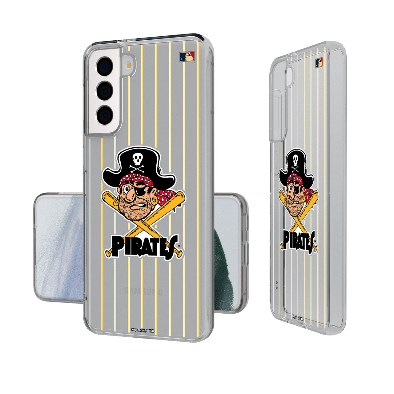 Pittsburgh Pirates 1958-1966 - Cooperstown Collection Pinstripe Clear Phone Case-0