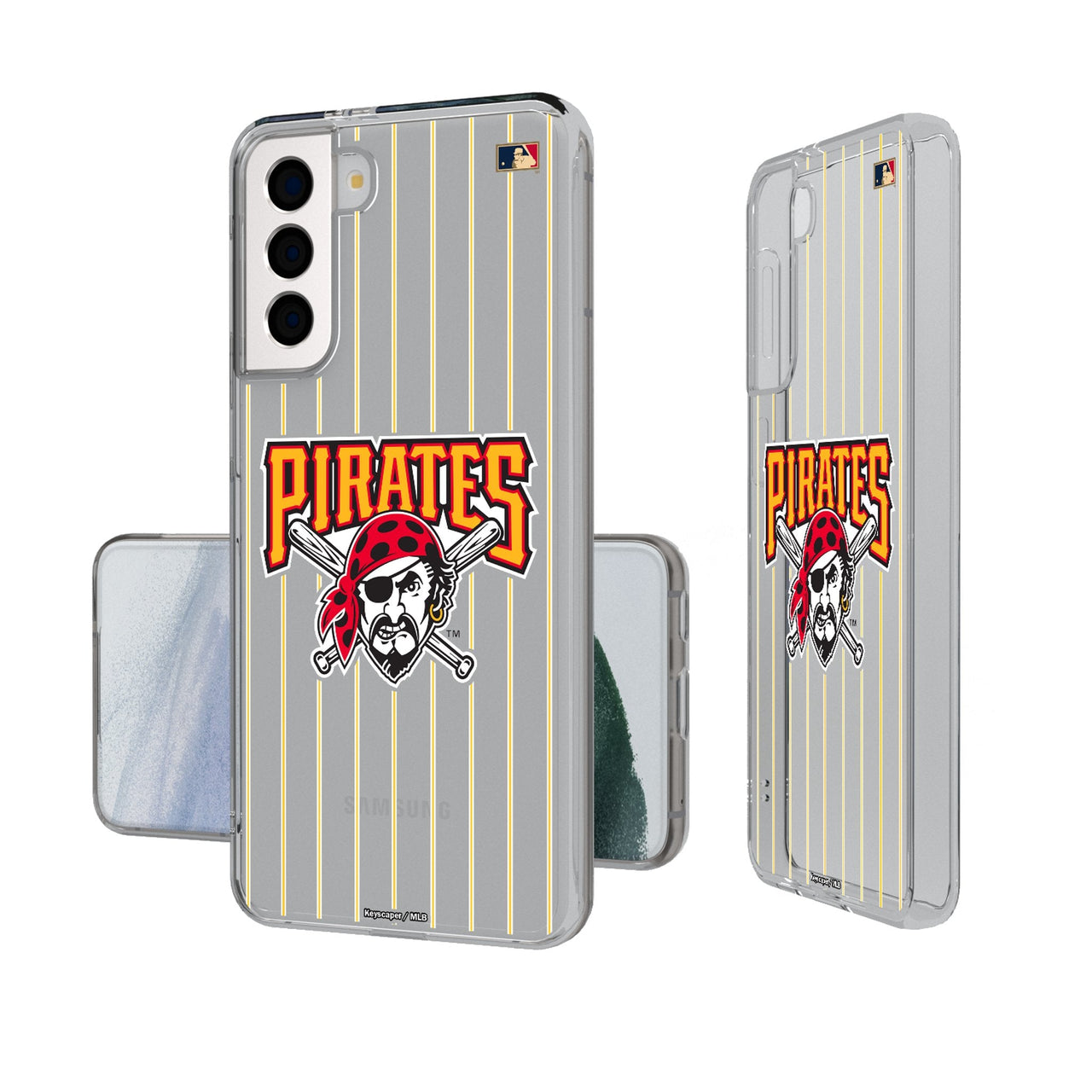 Pittsburgh Pirates 1997-2013 - Cooperstown Collection Pinstripe Clear Phone Case-0