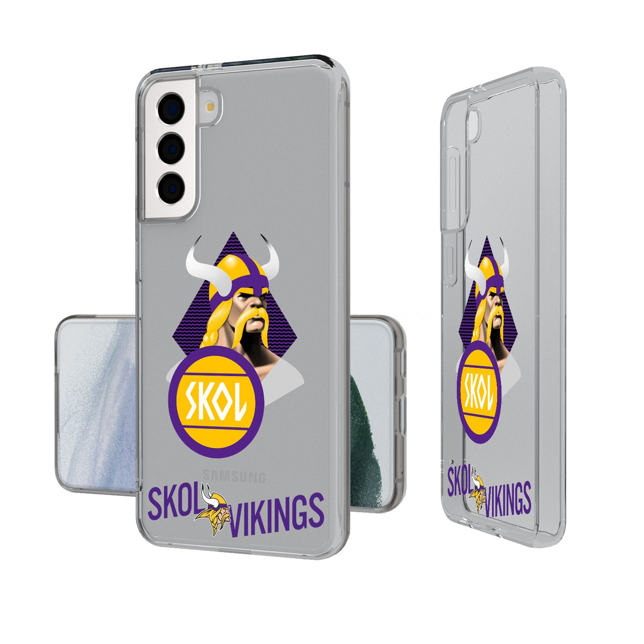 Minnesota Vikings 2024 Illustrated Limited Edition Clear Phone Case-0