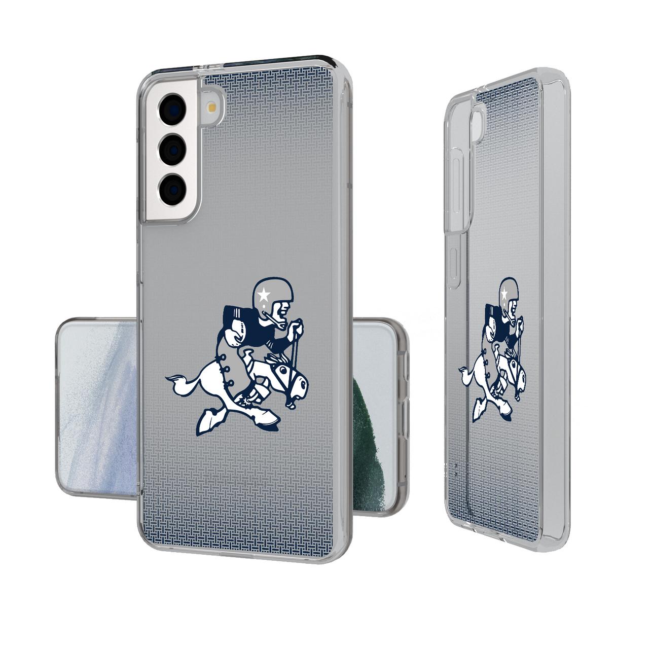 Dallas Cowboys 1966-1969 Historic Collection Linen Clear Phone Case-1