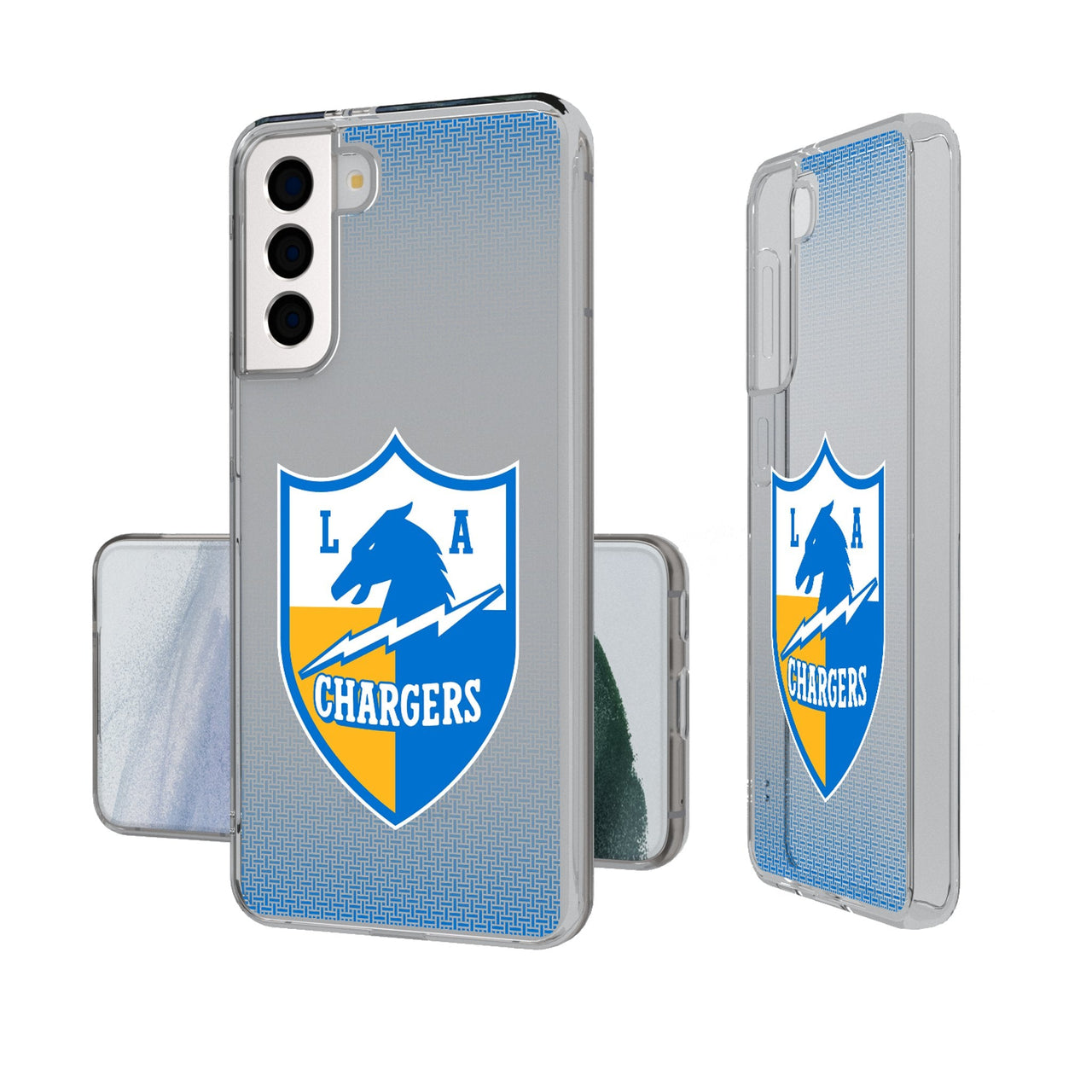 Los Angeles Chargers Historic Collection Linen Clear Phone Case-0