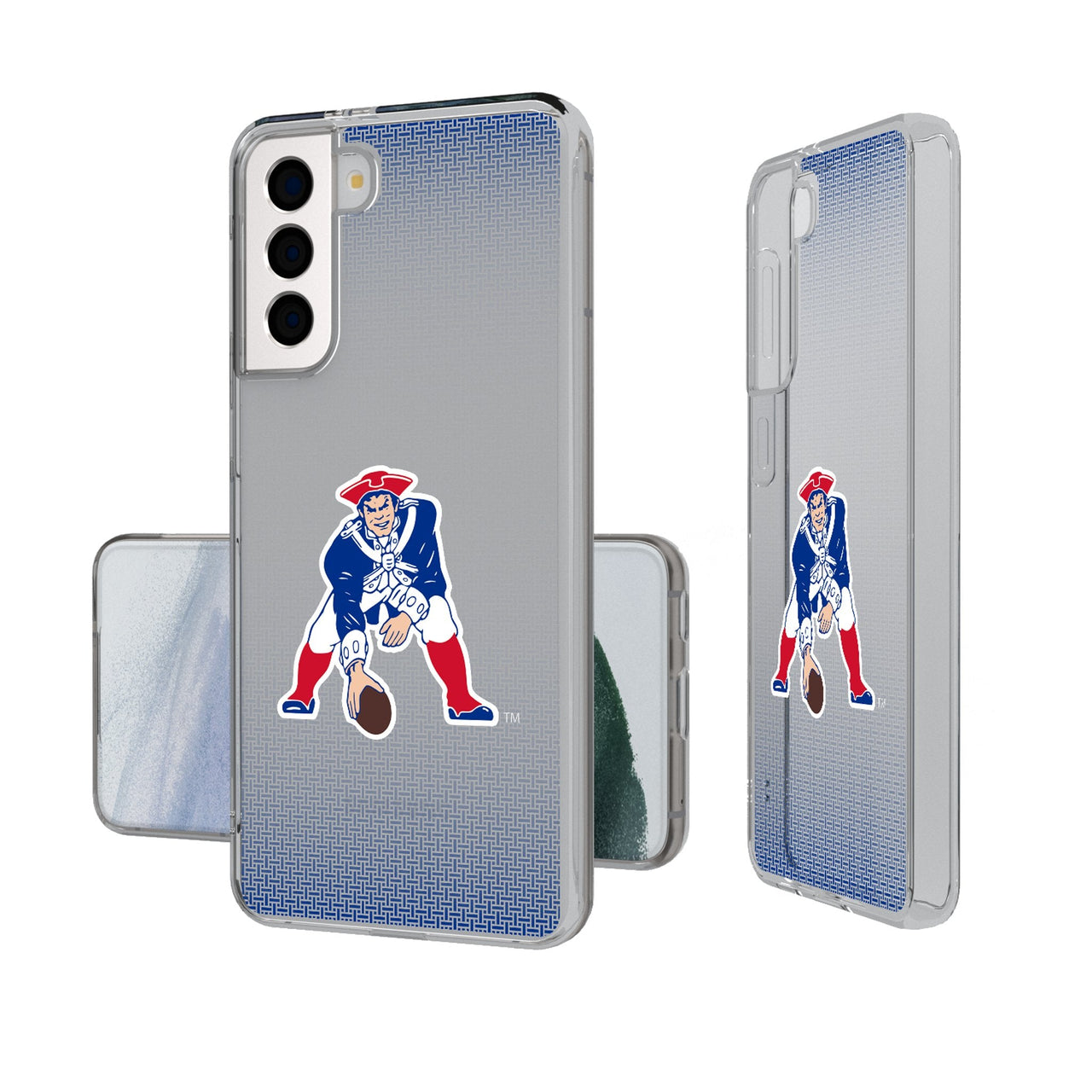 New England Patriots Historic Collection Linen Clear Phone Case-0