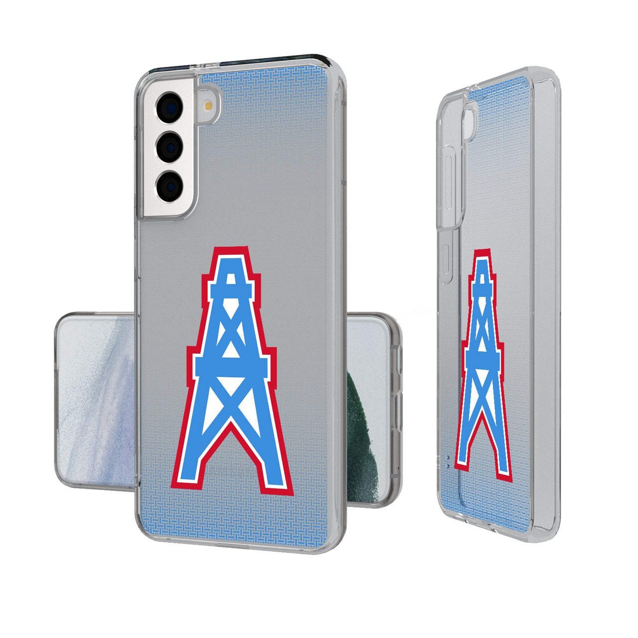 Houston Oilers Historic Collection Linen Clear Phone Case-0