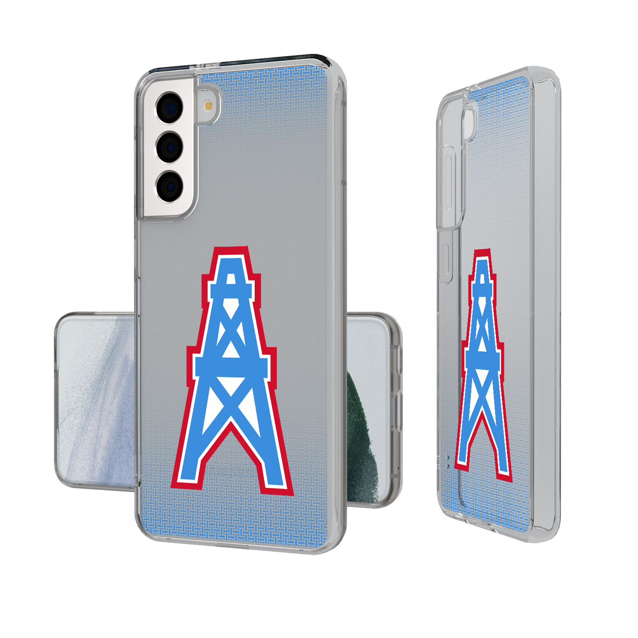 Houston Oilers Historic Collection Linen Clear Phone Case-1