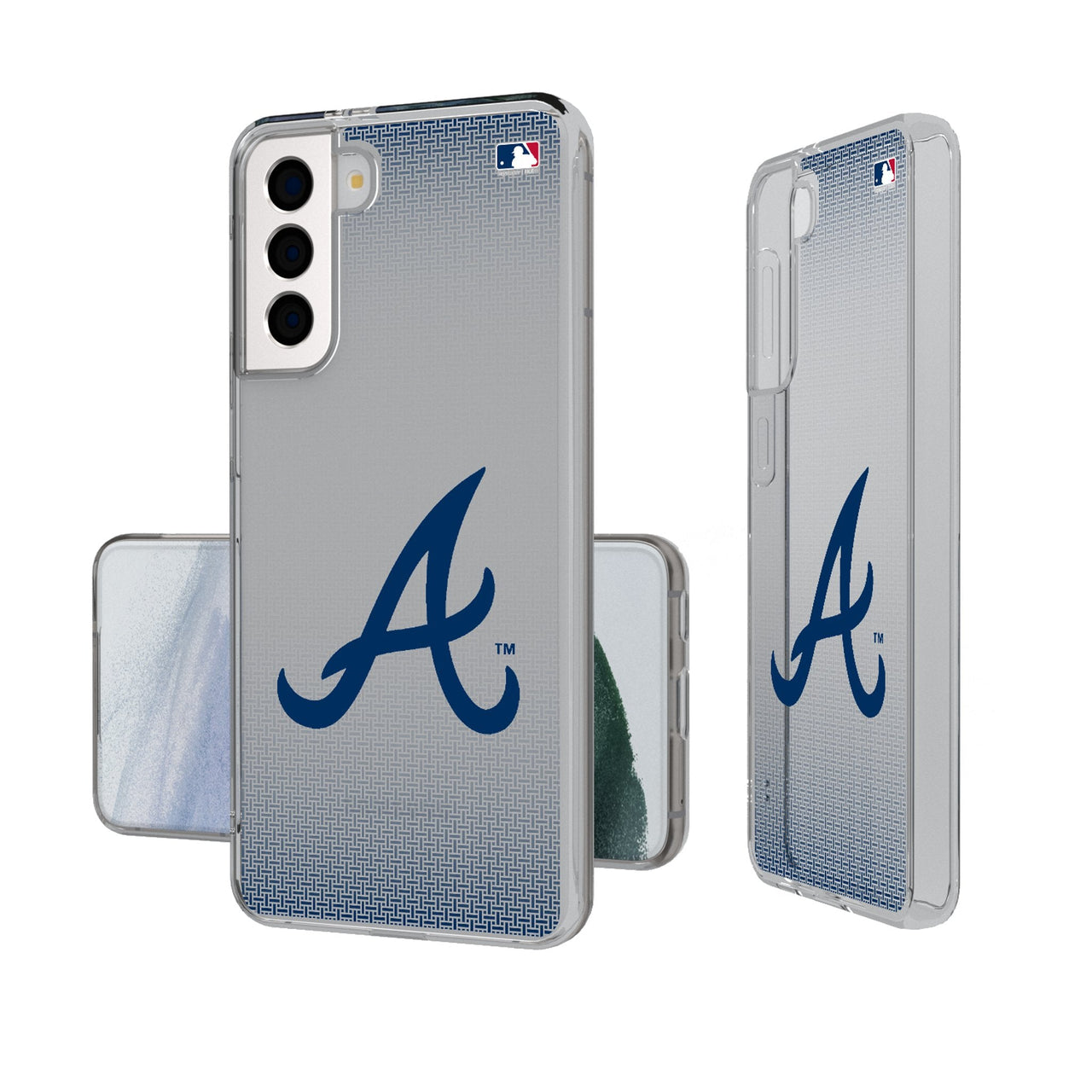 Atlanta Braves Linen Clear Phone Case-0