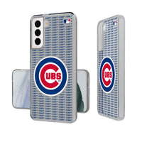 Thumbnail for Chicago Cubs Text Backdrop Clear Phone Case-0