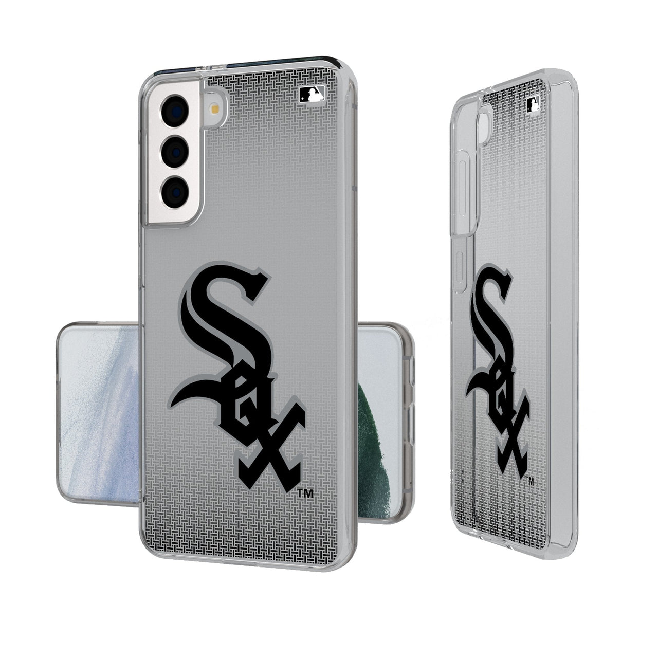 Chicago White Sox Linen Clear Phone Case-0