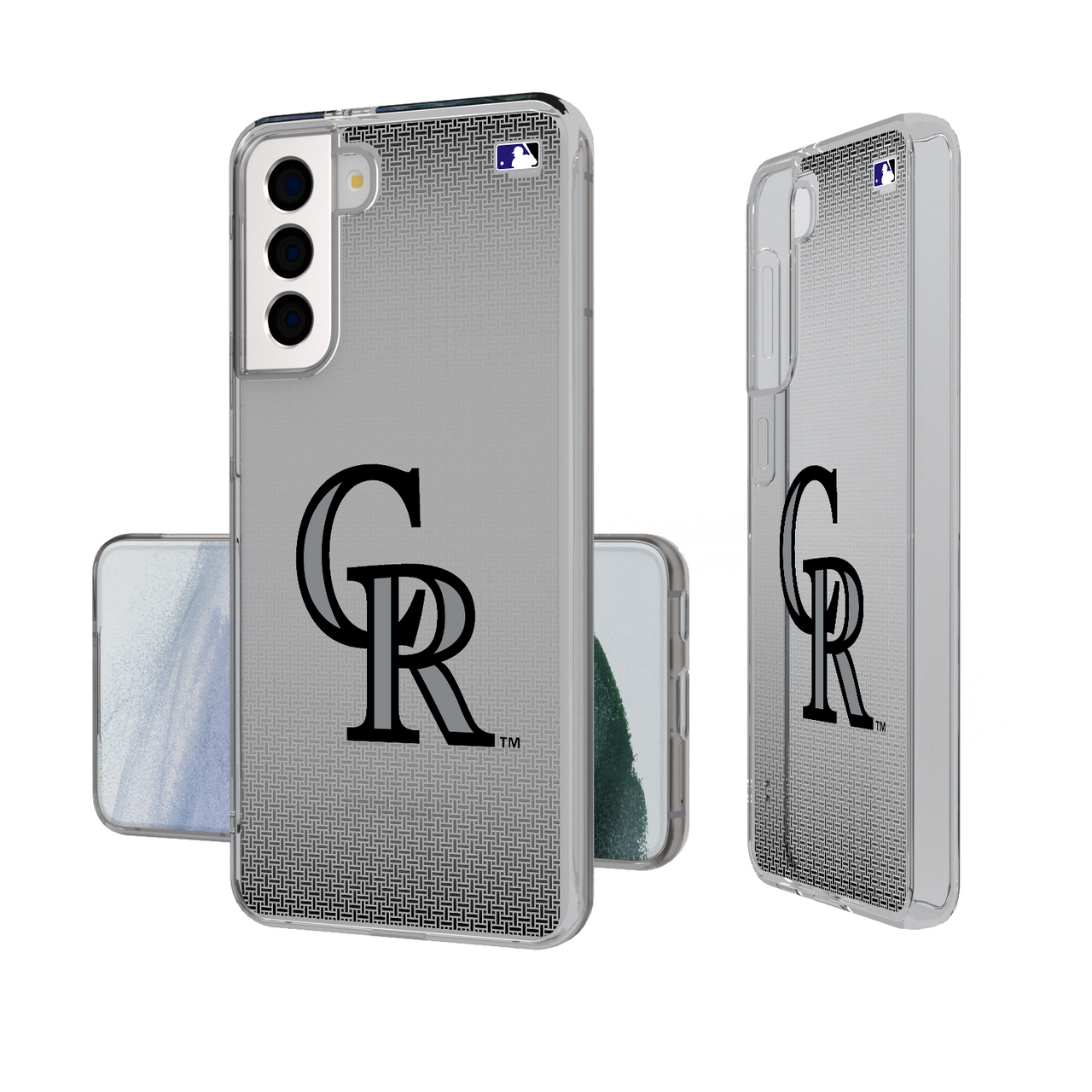 Colorado Rockies Linen Clear Phone Case-1