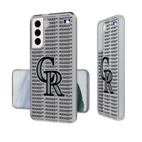 Thumbnail for Colorado Rockies Text Backdrop Clear Phone Case-0