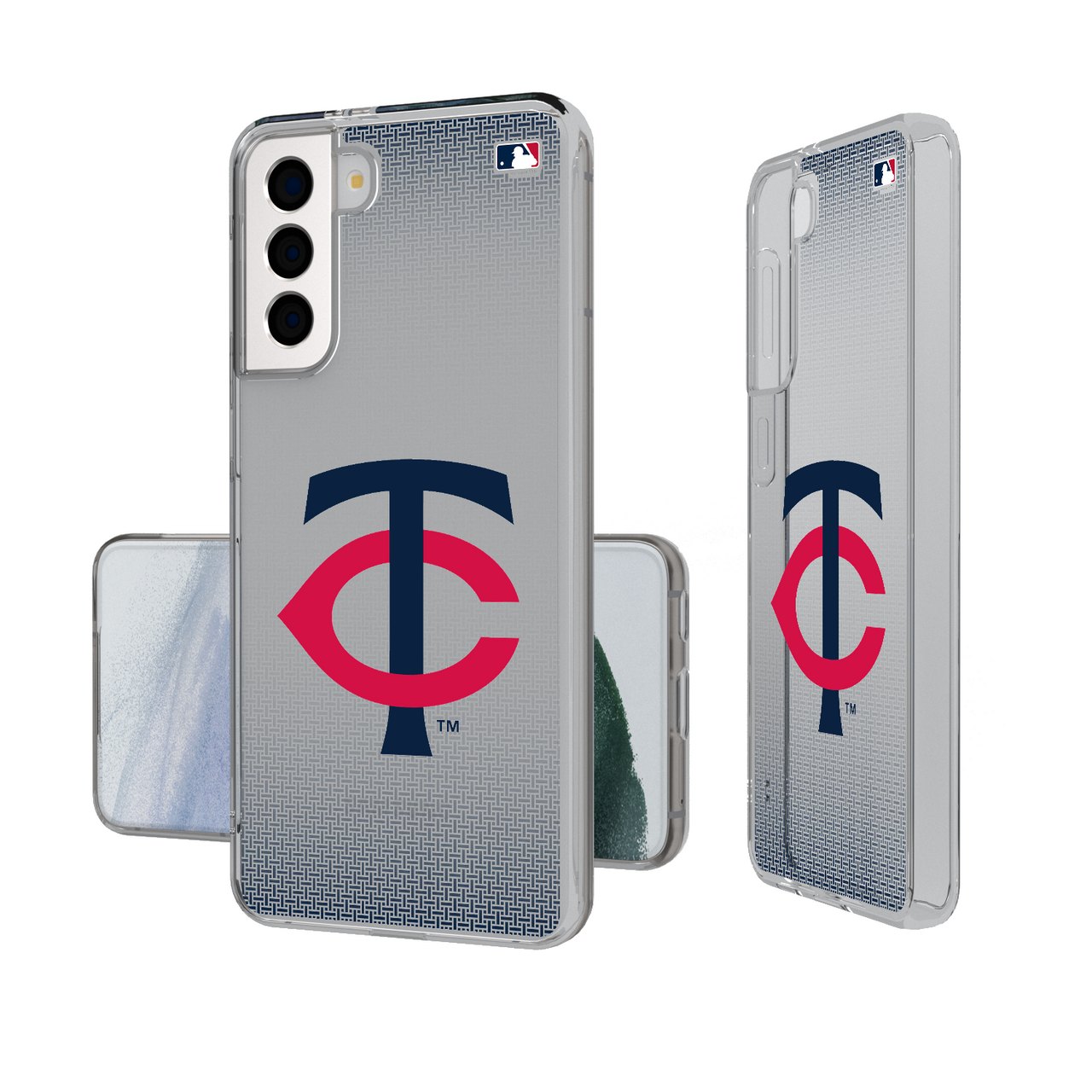 Minnesota Twins Linen Clear Phone Case-1