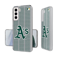 Thumbnail for Oakland Athletics Text Backdrop Clear Phone Case-0