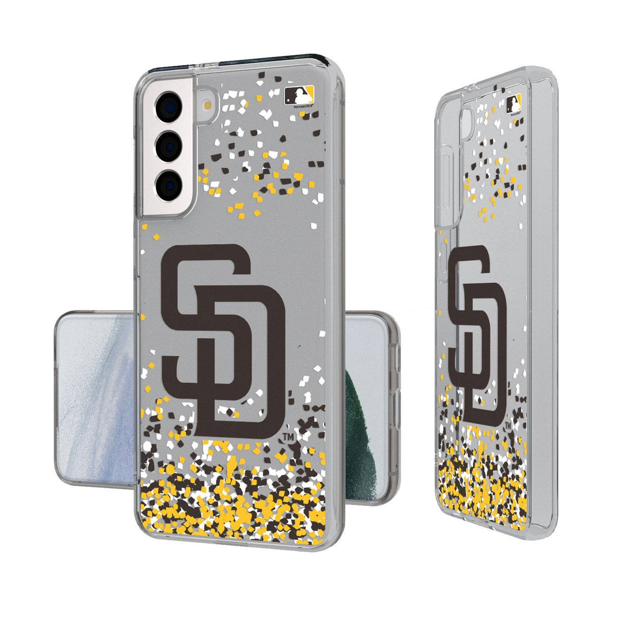 San Diego Padres Confetti Clear Phone Case-0