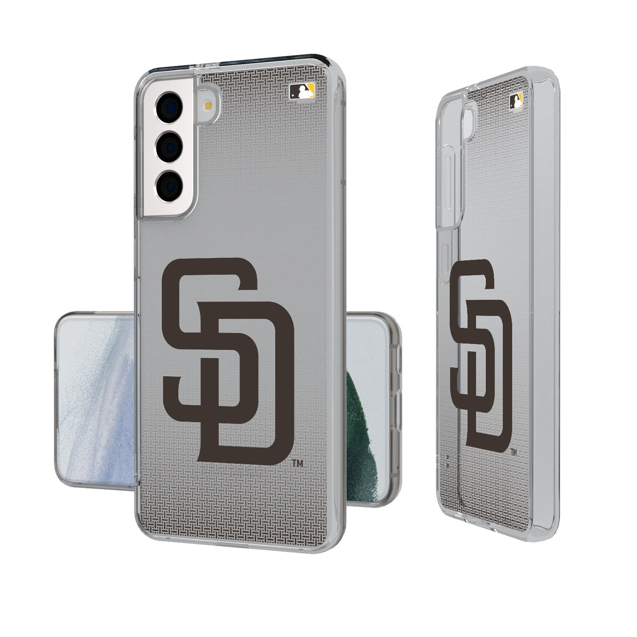 San Diego Padres Linen Clear Phone Case-0