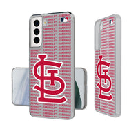 Thumbnail for St Louis Cardinals Text Backdrop Clear Phone Case-0