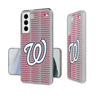 Thumbnail for Washington Nationals Text Backdrop Clear Phone Case-0