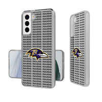 Thumbnail for Baltimore Ravens Text Backdrop Clear Phone Case-0