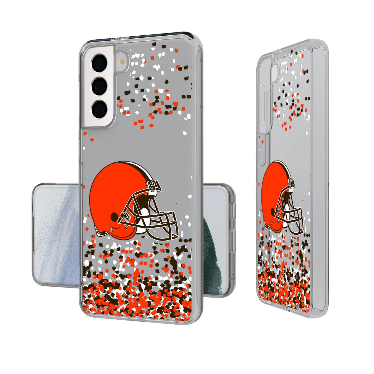 Cleveland Browns Confetti Clear Case-1