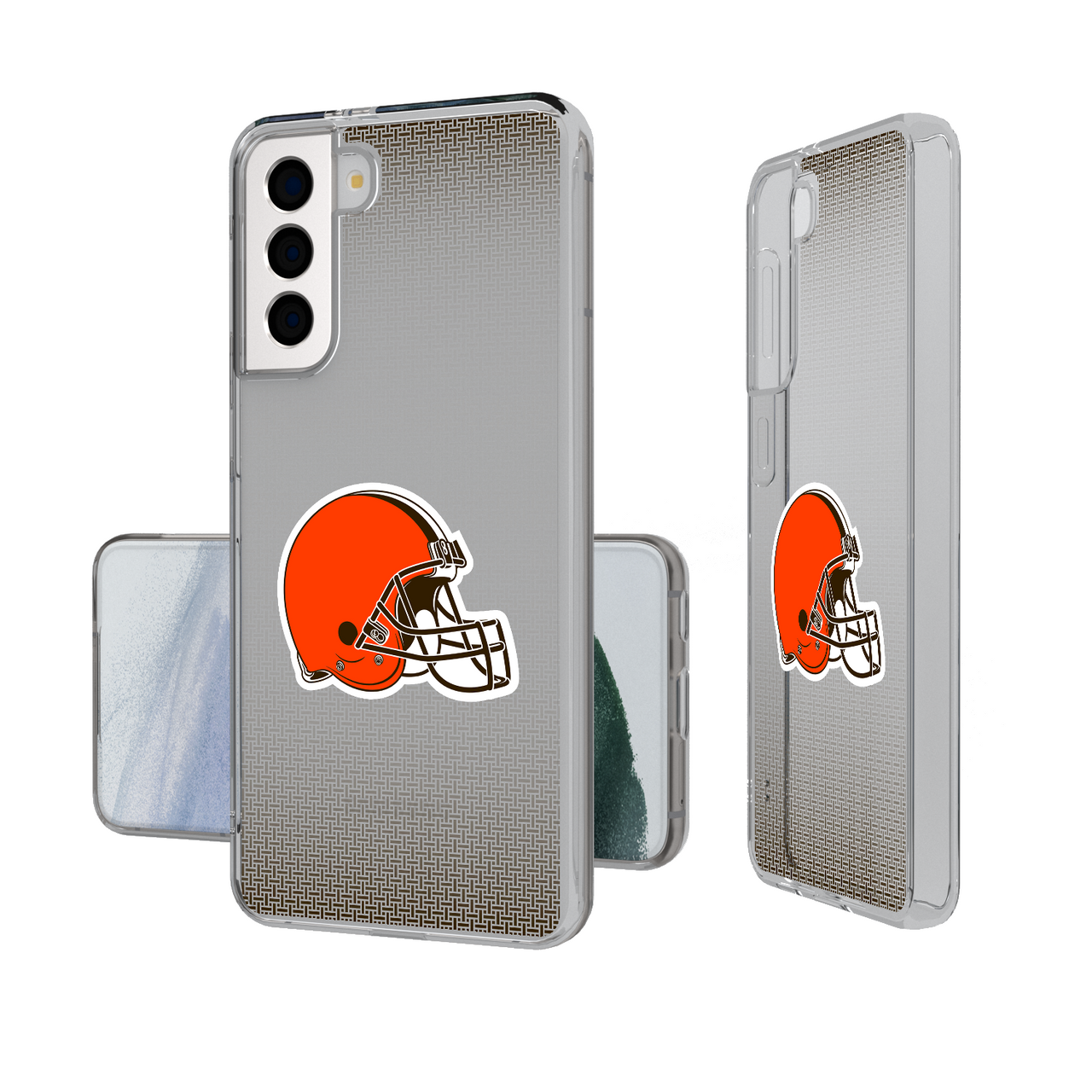 Cleveland Browns Linen Clear Phone Case-1