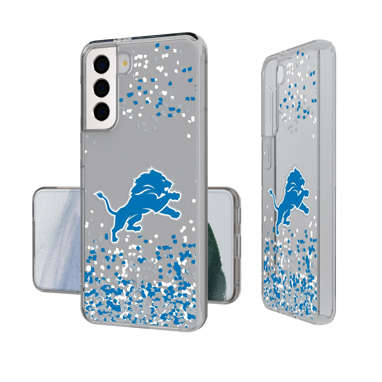 Detroit Lions Confetti Clear Case-1