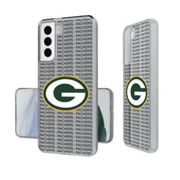 Thumbnail for Green Bay Packers Text Backdrop Clear Phone Case-0