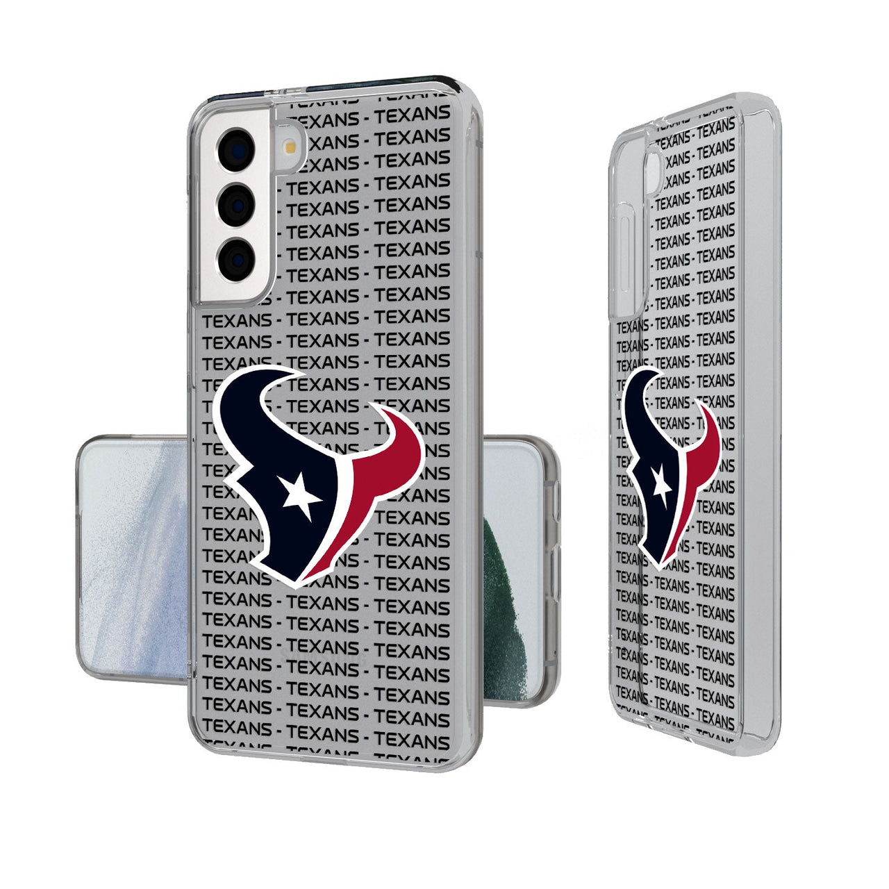 Houston Texans Blackletter Clear Case-1