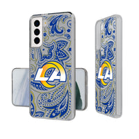 Thumbnail for Los Angeles Rams Paisley Clear Phone Case-0