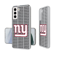 Thumbnail for New York Giants Text Backdrop Clear Phone Case-0